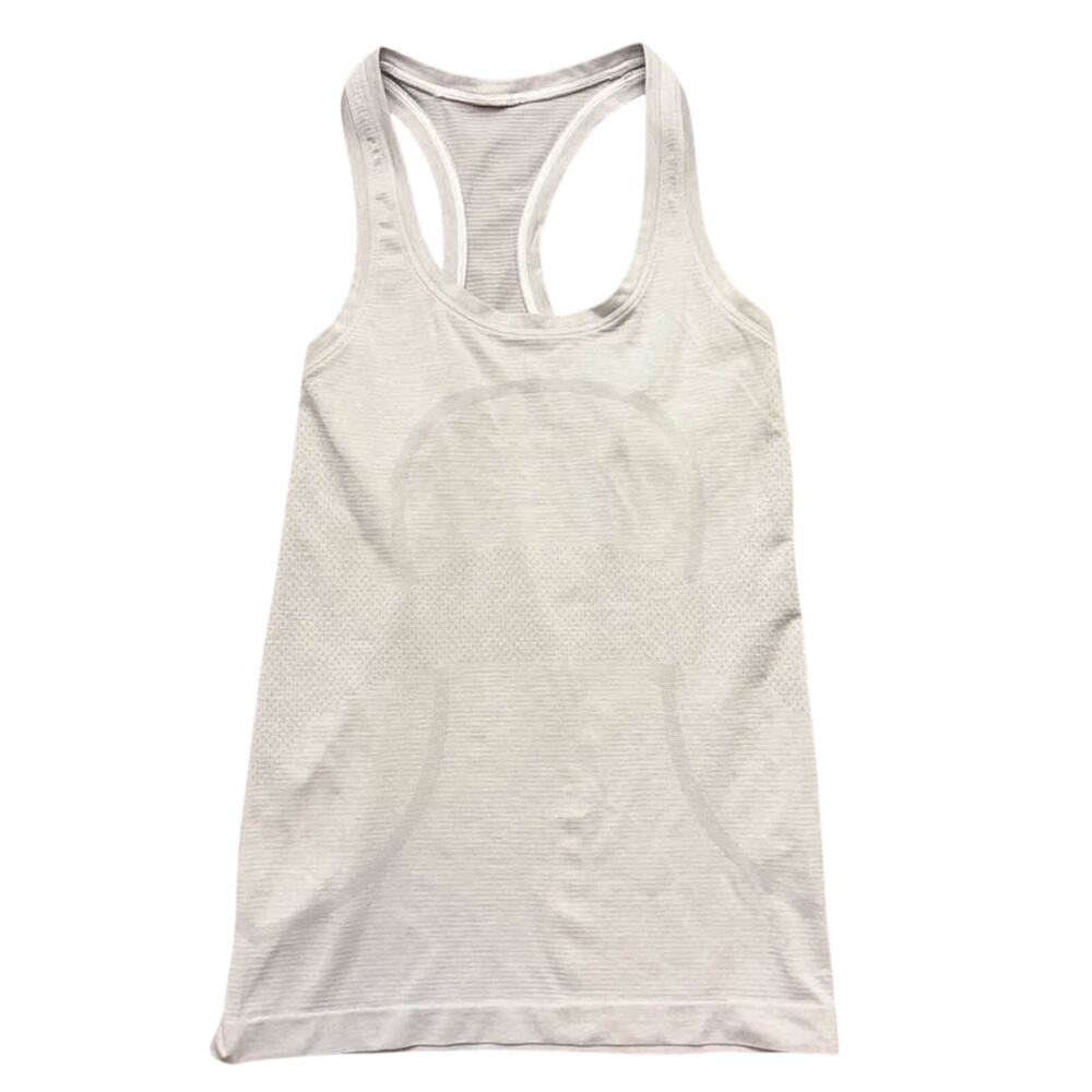 Lululemon Tank Top Swiftly Tech Racerback Tank Top 2.0 Hip Length Gray Size 4